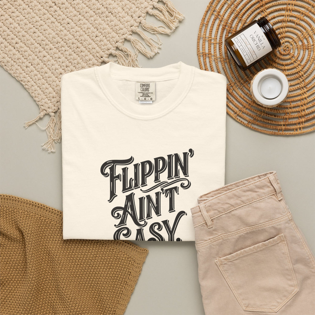 Flippin' Ain't Easy Tee | Funny Furniture Flipper Gift