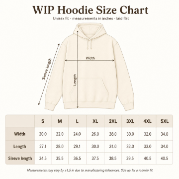 WIP Embroidered Hoodie — Cozy Gift for Makers & Crafters
