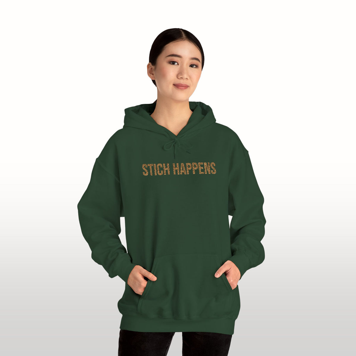 Stitch Happens Embroidered Hoodie | Crochet Gift