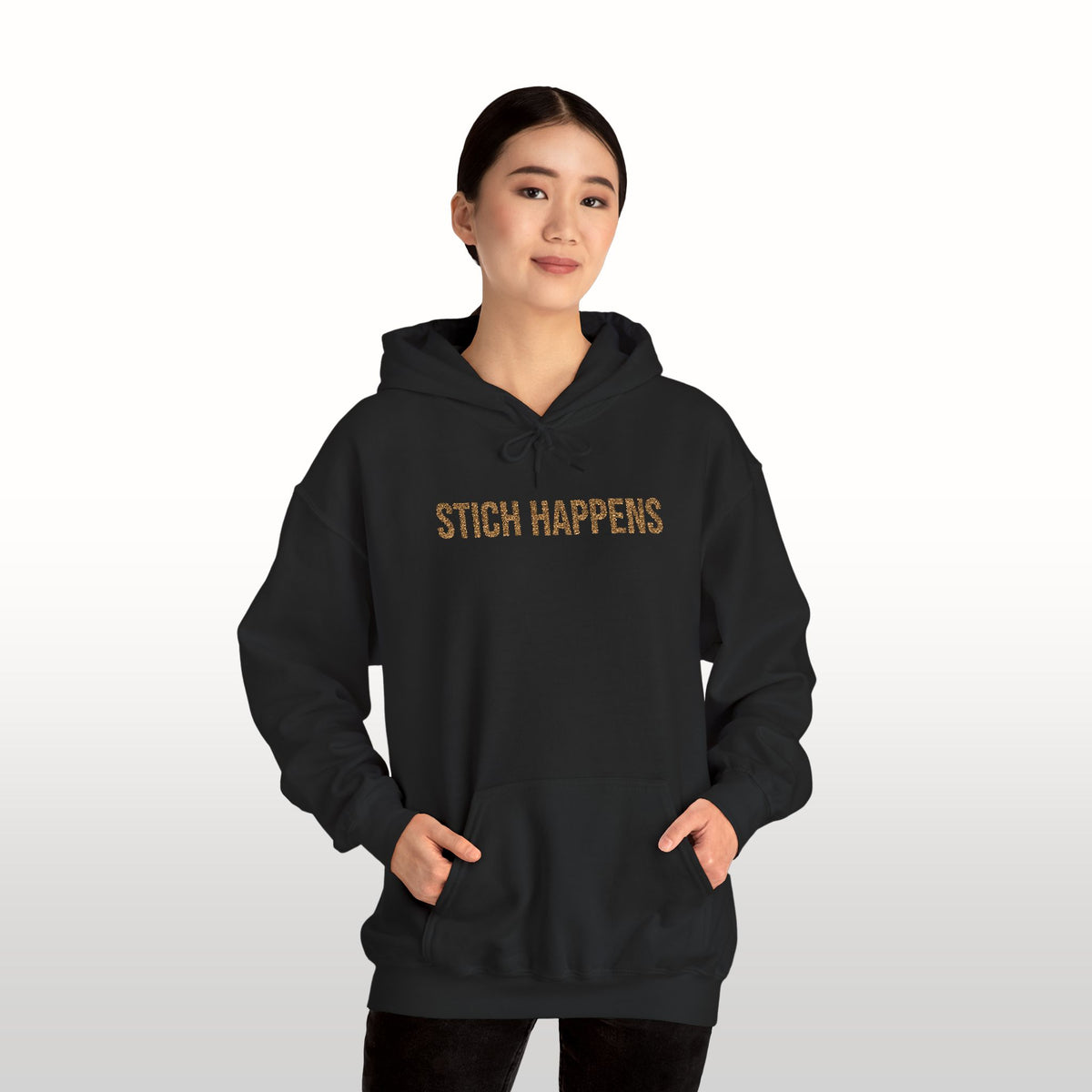Stitch Happens Embroidered Hoodie | Crochet Gift