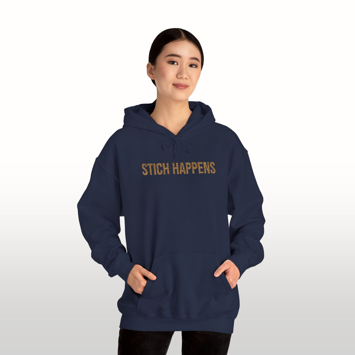Stitch Happens Embroidered Hoodie | Crochet Gift