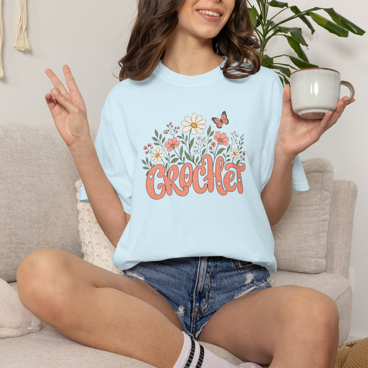 Crochet Wildflower Tee