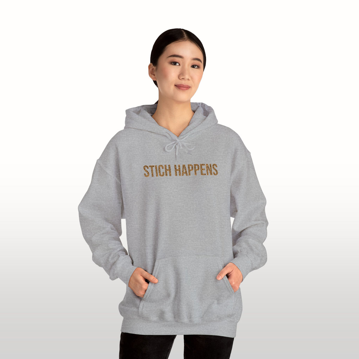 Stitch Happens Embroidered Hoodie | Crochet Gift