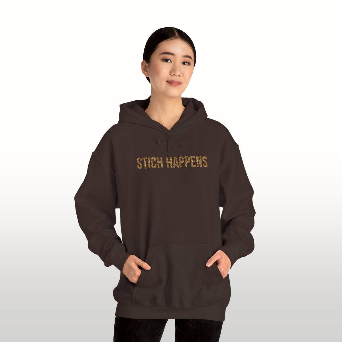 Stitch Happens Embroidered Hoodie | Crochet Gift