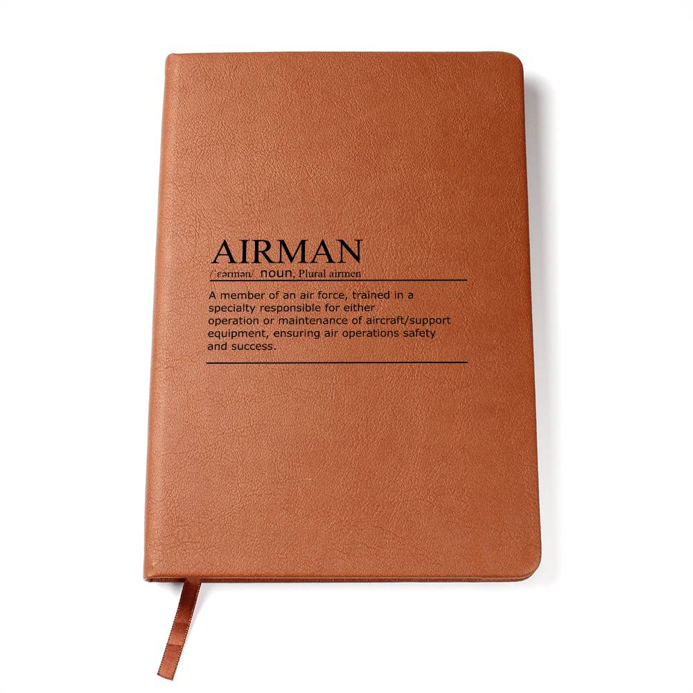 Airman Definition Notebook/Journal - Gift for that special Airman