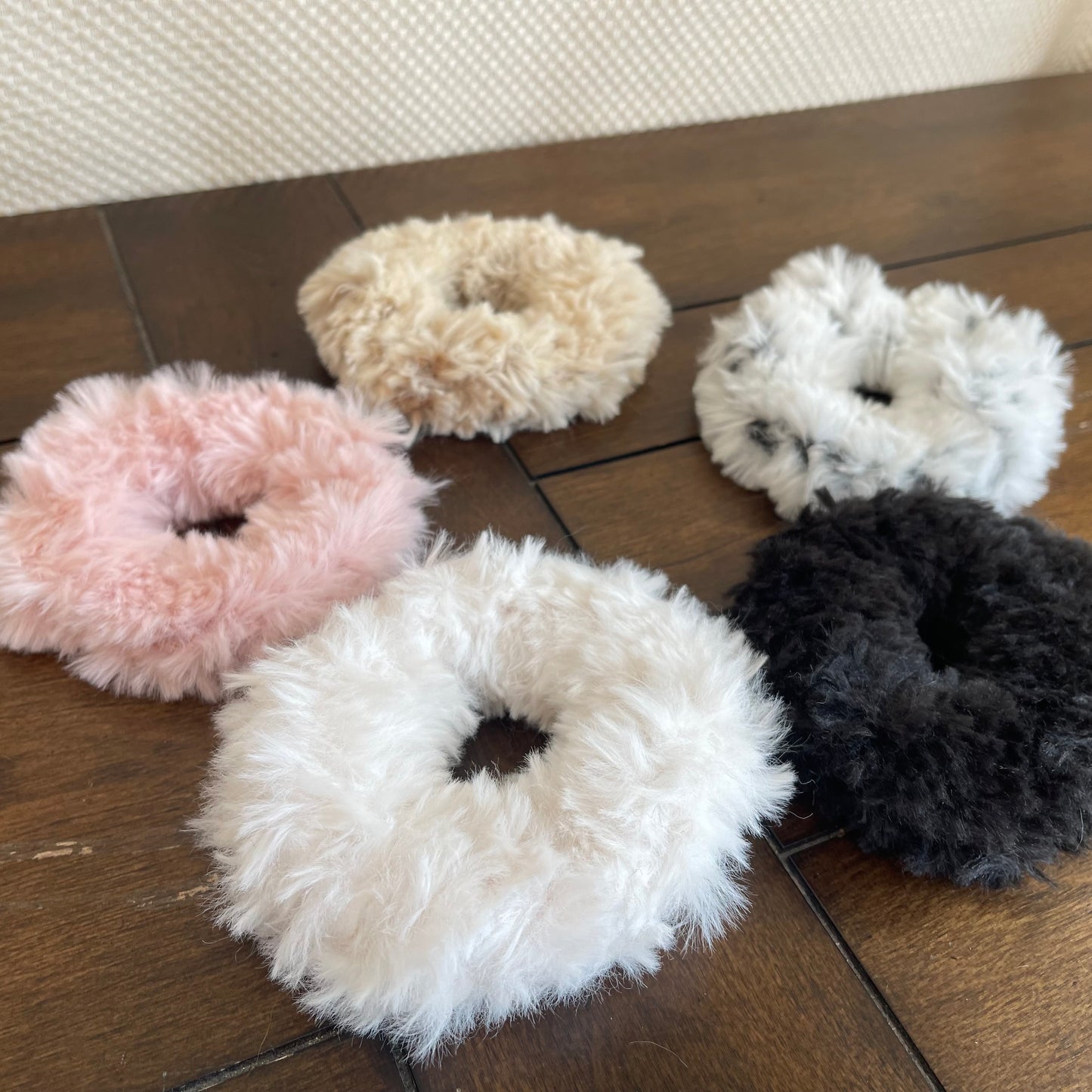 Crocheted Fluffy Scrunchies