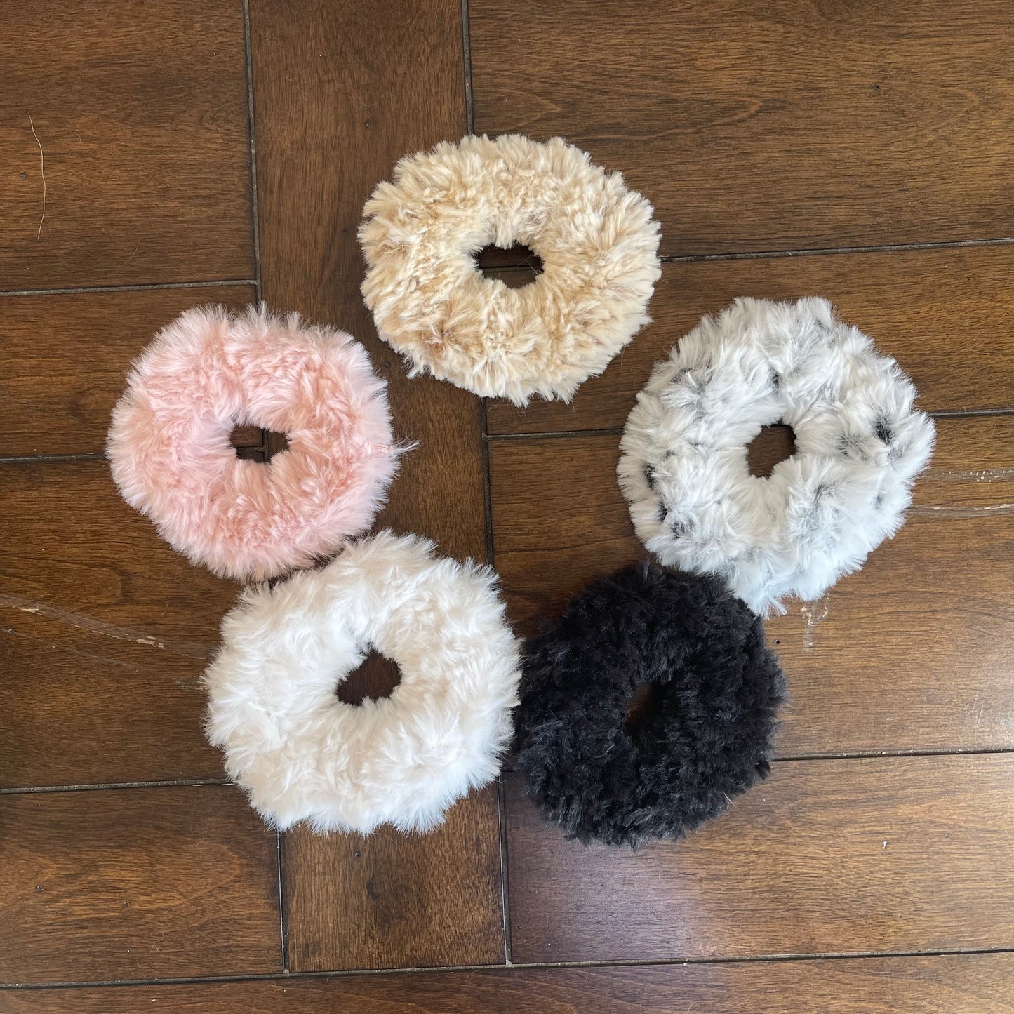 Crocheted Fluffy Scrunchies